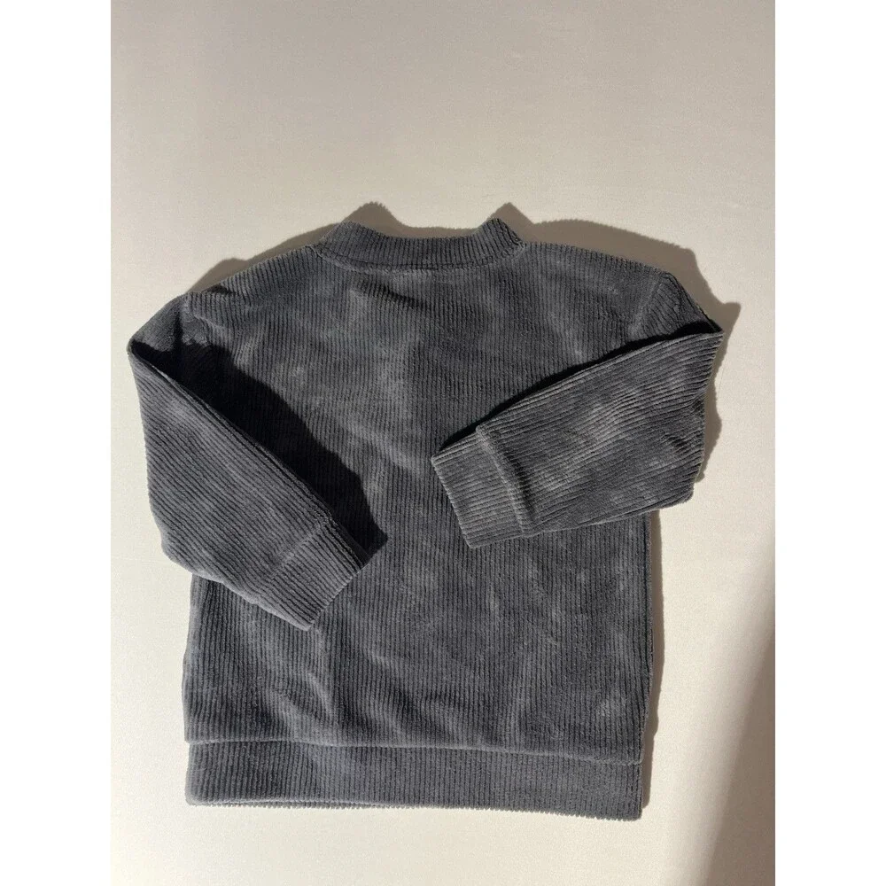 Carter's 12-18M Gray Corduroy Henley Long Sleeve Shirt Hello Friend